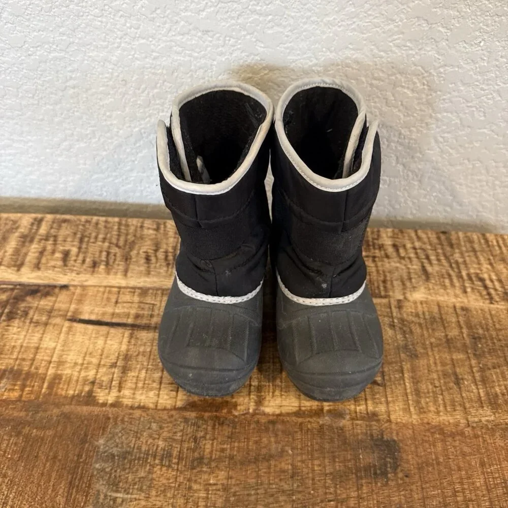 Cat & Jack Toddler Winter Snow Boots 7 Black Outdoor Unisex Girls Boys